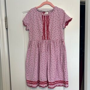 Mini Boden heart dress size 7-8
